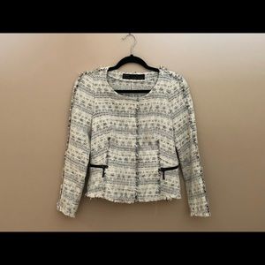 Zara Medium Grey Tweed Jacket